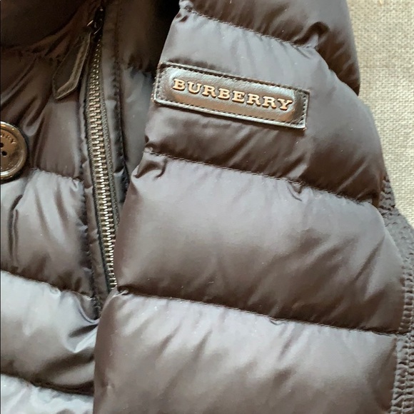 Burberry Brit Fox Fur down jacket Sz M - Picture 5 of 6